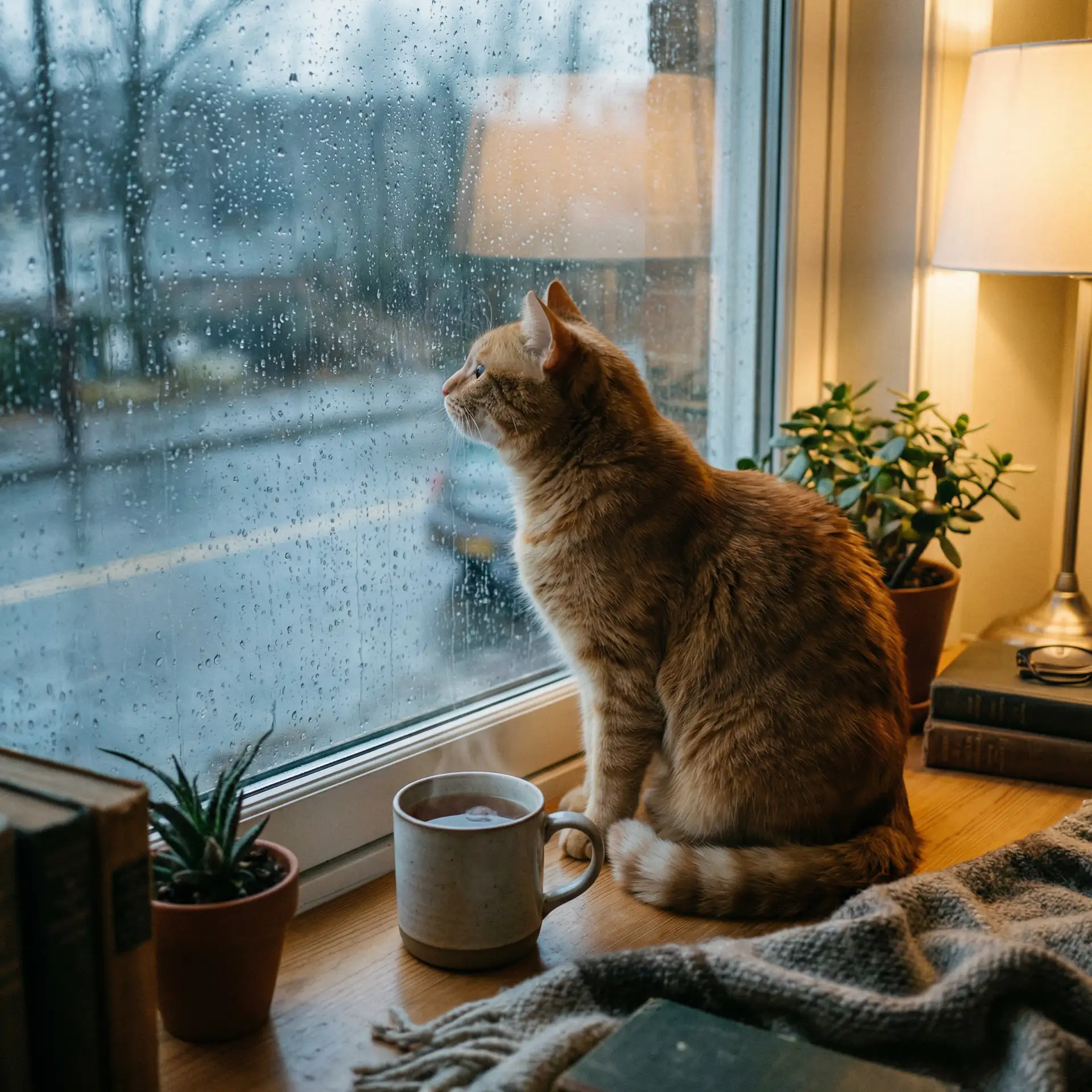 猫咪望着窗外的雨 - 黑帮大佬和我的365日第1季视频